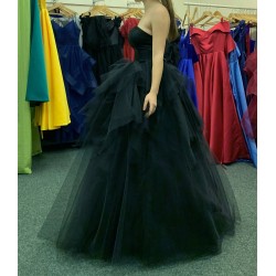 Marizu fashion extravagantní černé maturitní, plesové, společenské šaty