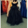 Marizu fashion extravagantní černé maturitní, plesové, společenské šaty