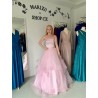 Marizu fashion světle růžové tylové maturitní, plesové, společenské šaty