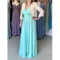 Marizu fashion plus size krásné mint plesové společenské šaty pro plnoštíhlou postavu