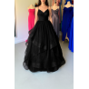 Marizu fashion černé tylové maturitní, plesové, společenské šaty