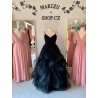 Marizu fashion černé tylové maturitní, plesové, společenské šaty