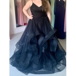 Marizu fashion černé tylové maturitní, plesové, společenské šaty