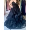 Marizu fashion černé tylové maturitní, plesové, společenské šaty