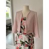 Elegantní světle růžové sako s 3/4 rukávem