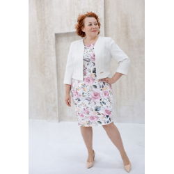 Pouzdrové společenské šaty s květinovým vzorem