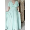 Marizu fashion plus size krásné mátově zelené plesové společenské šaty pro plnoštíhlou postavu